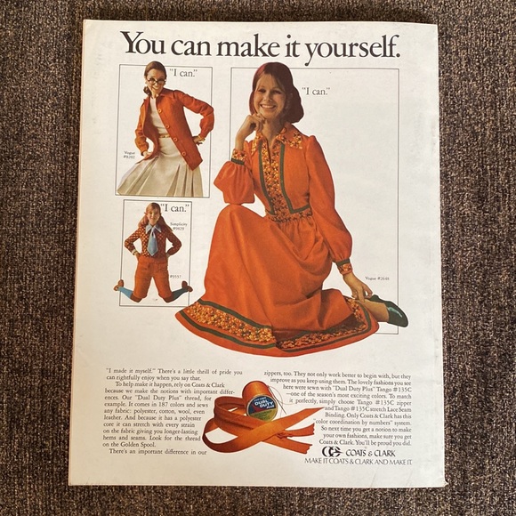 Vintage VOGUE Pattern Book International 1972 RARE - Picture 2 of 3